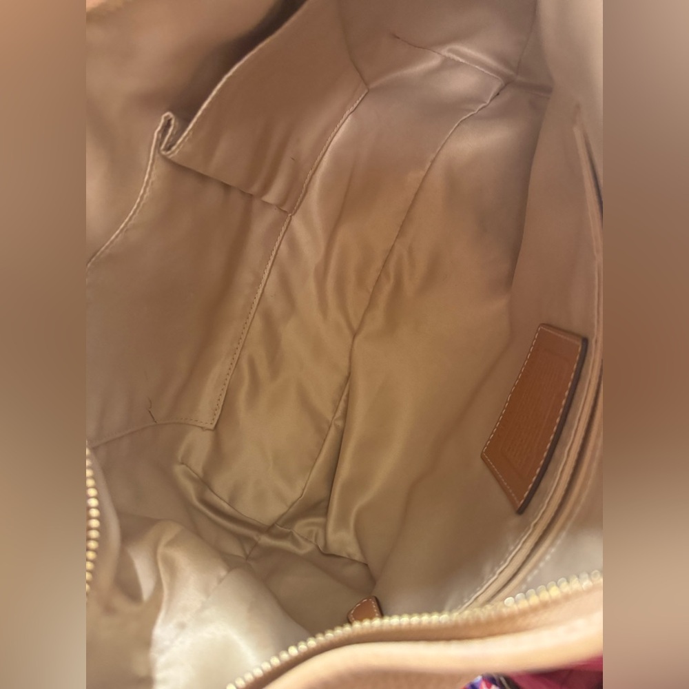 Coach Ergo Tan Leather Shoulder Bag - Classic Pebbled Hobo - Picture 7 of 8